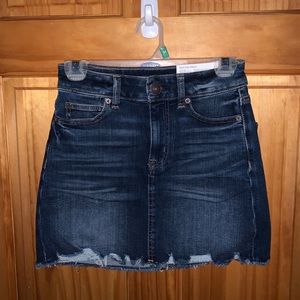 Dark wash jean mini skirt NEVER WORN